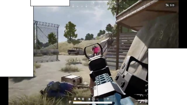 PUBGプレイ中の画面2