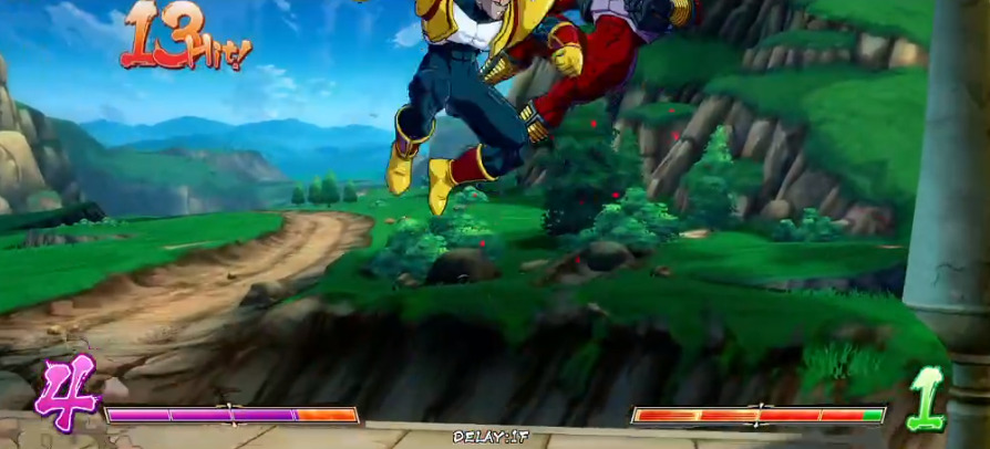 ドラゴンボールファイターズのプレイ中画面1